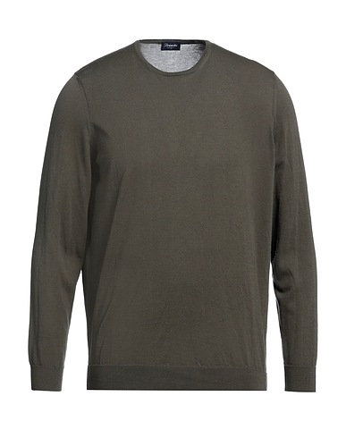 DRUMOHR Jumper Dark green 100% Cotton