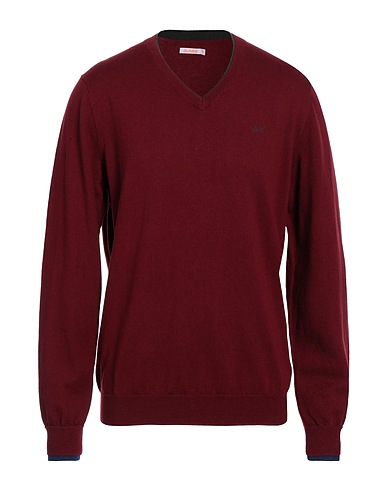 SUN 68 Pullover Bordeaux 50% Lana Merino, 50% Cotone