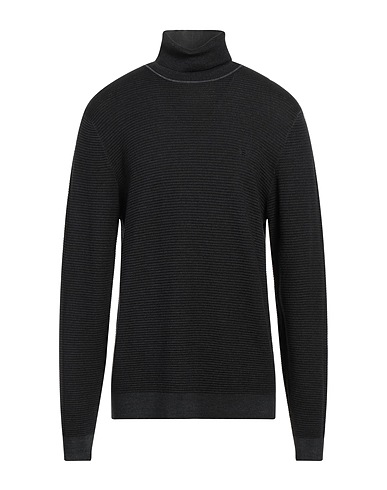 SUN 68 Polo neck Black 100% Merino Wool