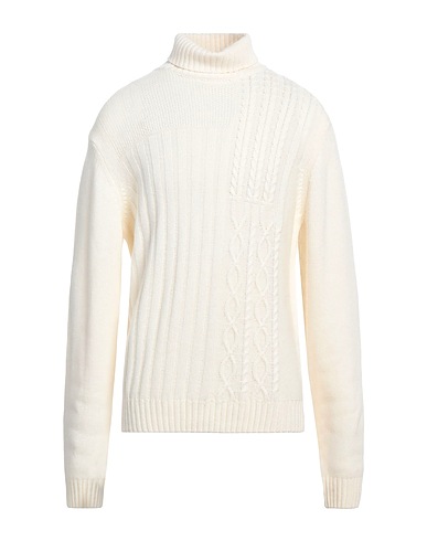 MANUEL RITZ Polo neck Ivory 35% Polyamide, 30% Wool, 30% Viscose, 5% Cashmere