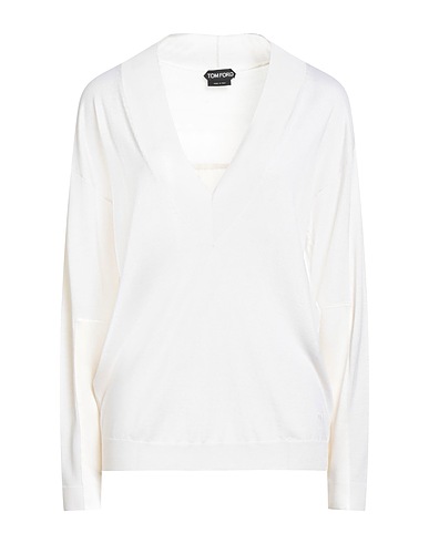 TOM FORD Cashmere blend Cream 70% Cashmere, 30% Silk