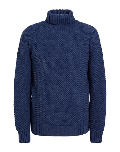 HOMEWARD CLOTHES Rollkragenpullover Marineblau 80% Lammwolle, 20% Nylon