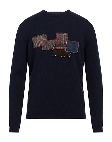 GARRY'S EARTH Pullover Blu notte 80% Lana, 20% Poliammide