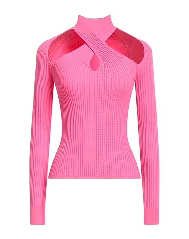 MSGM Polo neck Fuchsia 70% Viscose, 30% Polyester