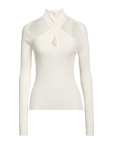MSGM Polo neck Ivory 70% Viscose, 30% Polyester