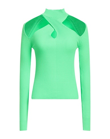 MSGM Polo neck Green 70% Viscose, 30% Polyester