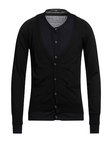 DANIELE ALESSANDRINI Cardigan Midnight blue 100% Wool