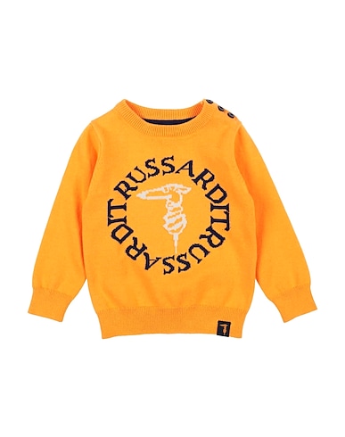 TRUSSARDI JUNIOR Pullover Mandarino 100% Cotone