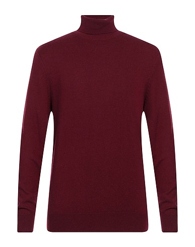 HUSKY Polo neck Burgundy 35% Polyamide, 31% Viscose, 30% Wool, 4% Cashmere