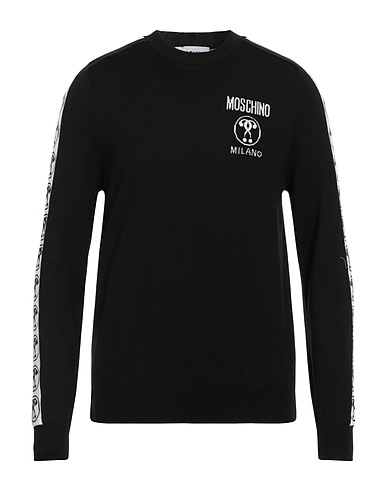 MOSCHINO Sweater COUTURE Black 100% Virgin Wool