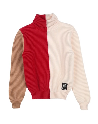 FAY Rollkragenpullover Elfenbein 90% Wolle, 10% Kaschmir