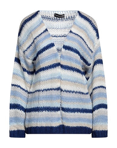 VANESSA SCOTT Cardigan Sky blue 50% Acrylic, 30% Polyamide, 10% Wool, 10% Mohair wool