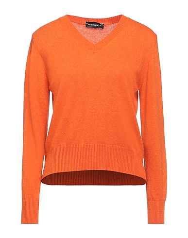 VANESSA SCOTT Sweater Orange 40% Wool, 30% Viscose, 20% Polyamide, 10% Cashmere