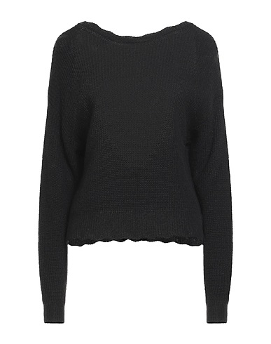 VANESSA SCOTT Sweater Black 57% Acrylic, 29% Polyamide, 7% Wool, 7% Viscose
