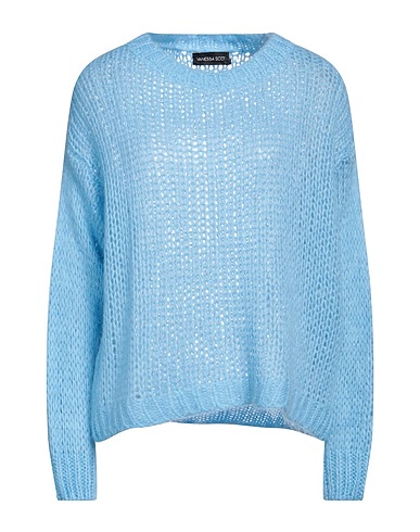 VANESSA SCOTT Jumper Sky blue 40% Acrylic, 30% Polyamide, 30% Mohair wool