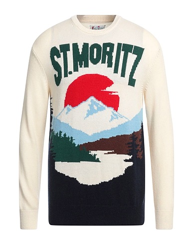 MC2 SAINT BARTH Jumper Ivory 40% Wool, 25% Viscose, 25% Polyamide, 10% Cashmere