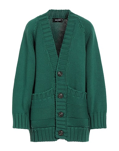 DSQUARED2 Cardigan Dark green 100% Virgin Wool