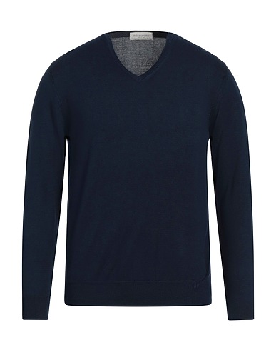 ROSSOPURO Pullover Blu notte 100% Cotone