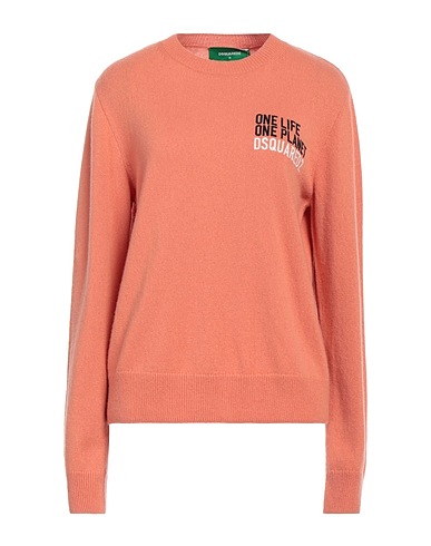 DSQUARED2 Maglia in Cachemire Albicocca 100% Cachemire