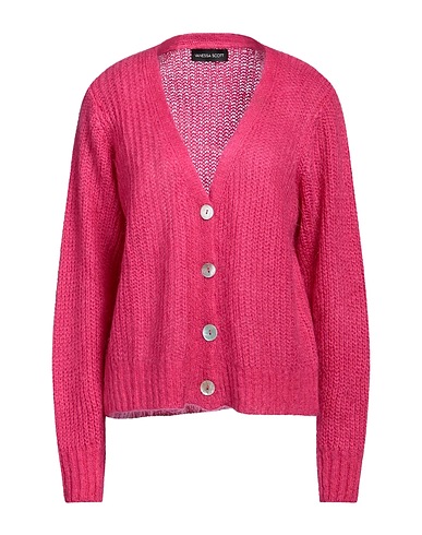 VANESSA SCOTT Cardigan Magenta 40% Acrylic, 30% Polyamide, 30% Mohair wool