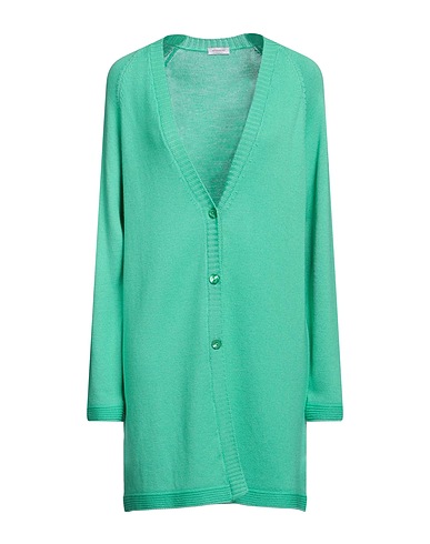 ROSSOPURO Cardigan Green 100% Merino Wool