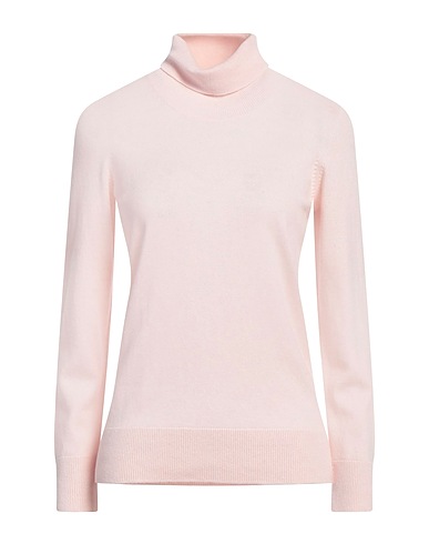 LA FILERIA Polo neck Light pink 70% Virgin Wool, 20% Viscose, 10% Cashmere