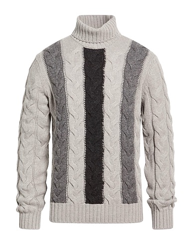 GRAN SASSO Turtleneck Grey 100% Virgin Wool