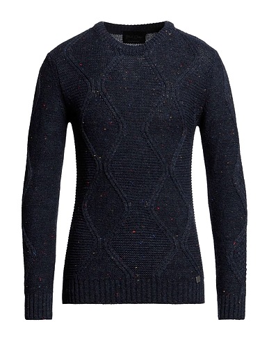 BL.11  BLOCK ELEVEN Jumper Navy blue 72% Acrylic, 15% Wool, 13% Viscose