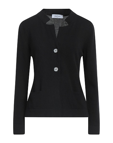 GRAN SASSO Cardigan Black 70% Virgin Wool, 20% Viscose, 10% Cashmere