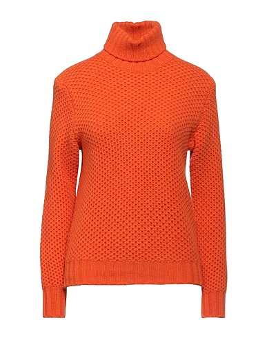 MP MASSIMO PIOMBO Turtleneck Orange 100% Lambswool