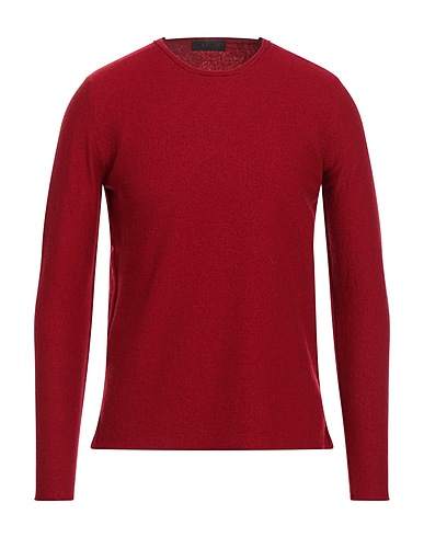 LUCQUES Jumper Brick red 100% Merino Wool