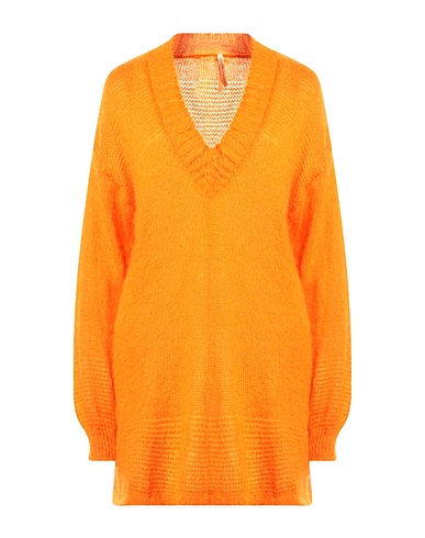 LFDL LA FABBRICA DELLA LANA Sweater Orange 40% Acrylic, 30% Polyamide, 30% Mohair wool