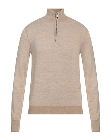 TRUSSARDI Pullover mit Zipper  Sand 60% Acryl, 20% Viskose, 20% Schurwolle