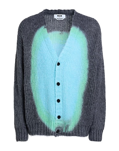 MSGM Cardigan Celeste 40% Acrilico, 30% Poliammide, 30% Lana mohair