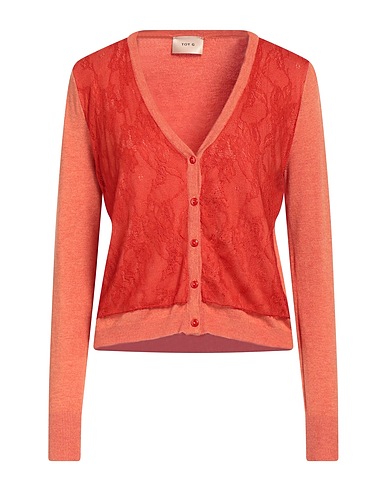 TOY G. Cardigan Tomato red 57% Nylon, 43% Viscose