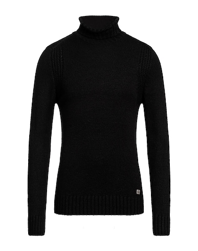 BL.11  BLOCK ELEVEN Polo neck Black 60% Acrylic, 20% Nylon, 20% Wool