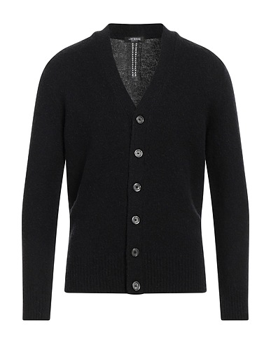 +39 MASQ Cardigan Nero 100% Lana
