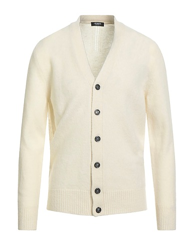 +39 MASQ Cardigan White 100% Wool