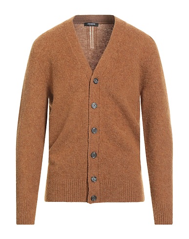 +39 MASQ Cardigan Marrone 100% Lana