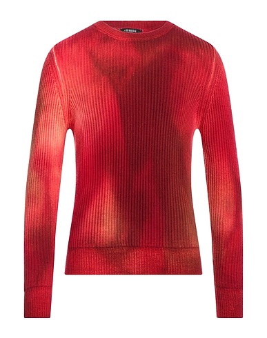 +39 MASQ Pullover Rosso 80% Lana, 20% Poliammide