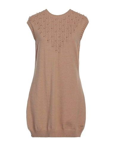 YES ZEE by ESSENZA Pullover URBAN CHIC Kamel 50% Acryl, 30% Polyester, 20% Recyceltes Polyacryl