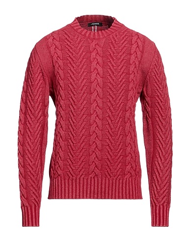 +39 MASQ Pullover Mattone 80% Lana, 20% Poliammide