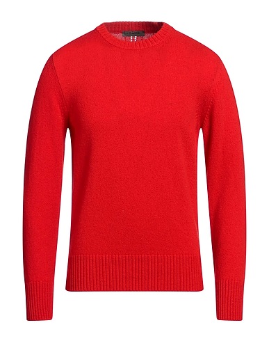 MASQ Pullover Rosso 100% Lana
