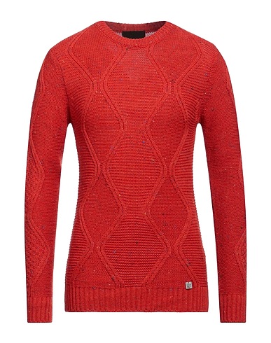 BL.11  BLOCK ELEVEN Jumper Tomato red 72% Acrylic, 15% Wool, 13% Viscose