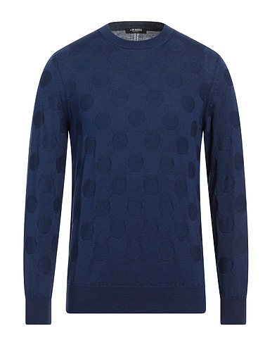 MASQ Pullover Blu 100% Lana Merino