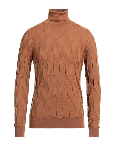 MASQ Polo neck Camel 100% Merino Wool