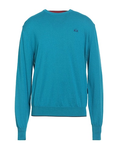 LA MARTINA Sweater Azure 40% Acrylic, 30% Cotton, 30% Wool