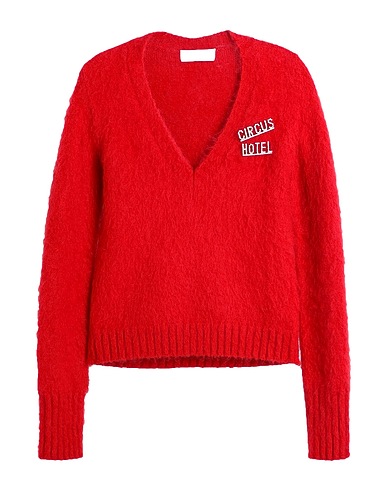 CIRCUS HOTEL Jumper Red 50% Mohair wool, 32% Polyamide, 18% Virgin Wool
