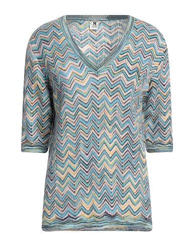 M MISSONI Sweater Turquoise 32% Mohair wool, 28% Viscose, 23% Wool, 17% Polyamide