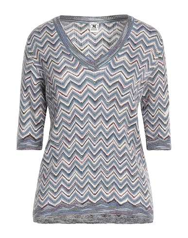 M MISSONI Jumper Slate blue 32% Mohair wool, 28% Viscose, 23% Wool, 17% Polyamide